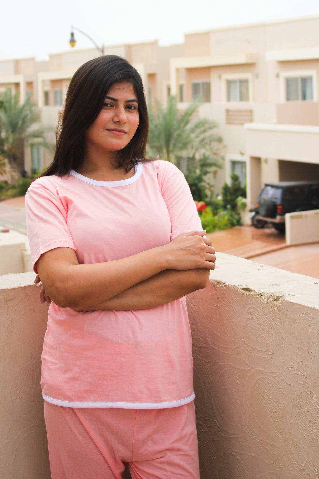 Rose Pink Plazzo PJ Set