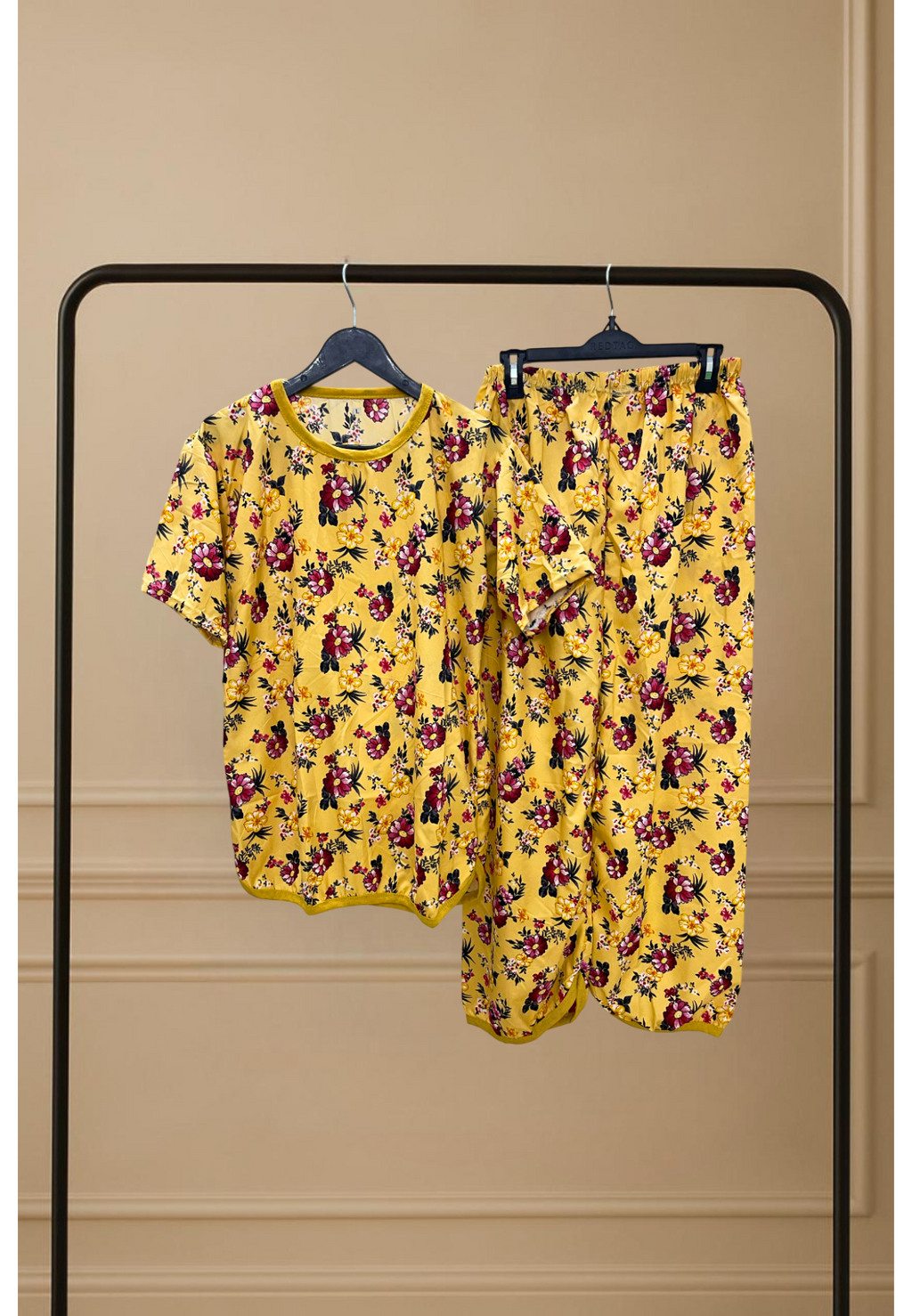 GOLDEN BLOOM PRINTED SHIRT AND TROUSER