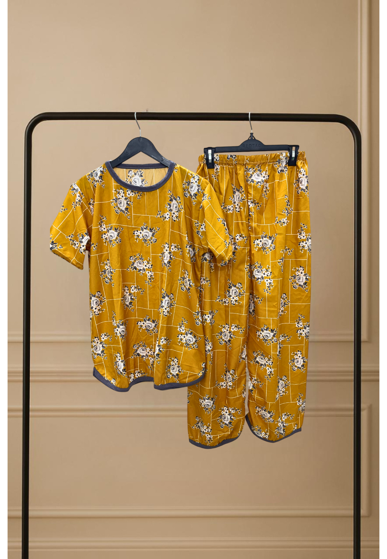 SUNSET STRUCTURE PRINTED SHIRT AND TROUSER