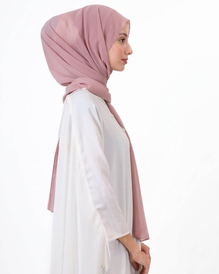 Blush— Instant Chiffon Hijab with Built-in Magnets