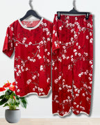 CHERRY BLOOM PRINTED SHIRT AND TROUSER