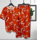 CHERRY BLOSSOM COMFORT PRINTED SHIRT AND TROUSER