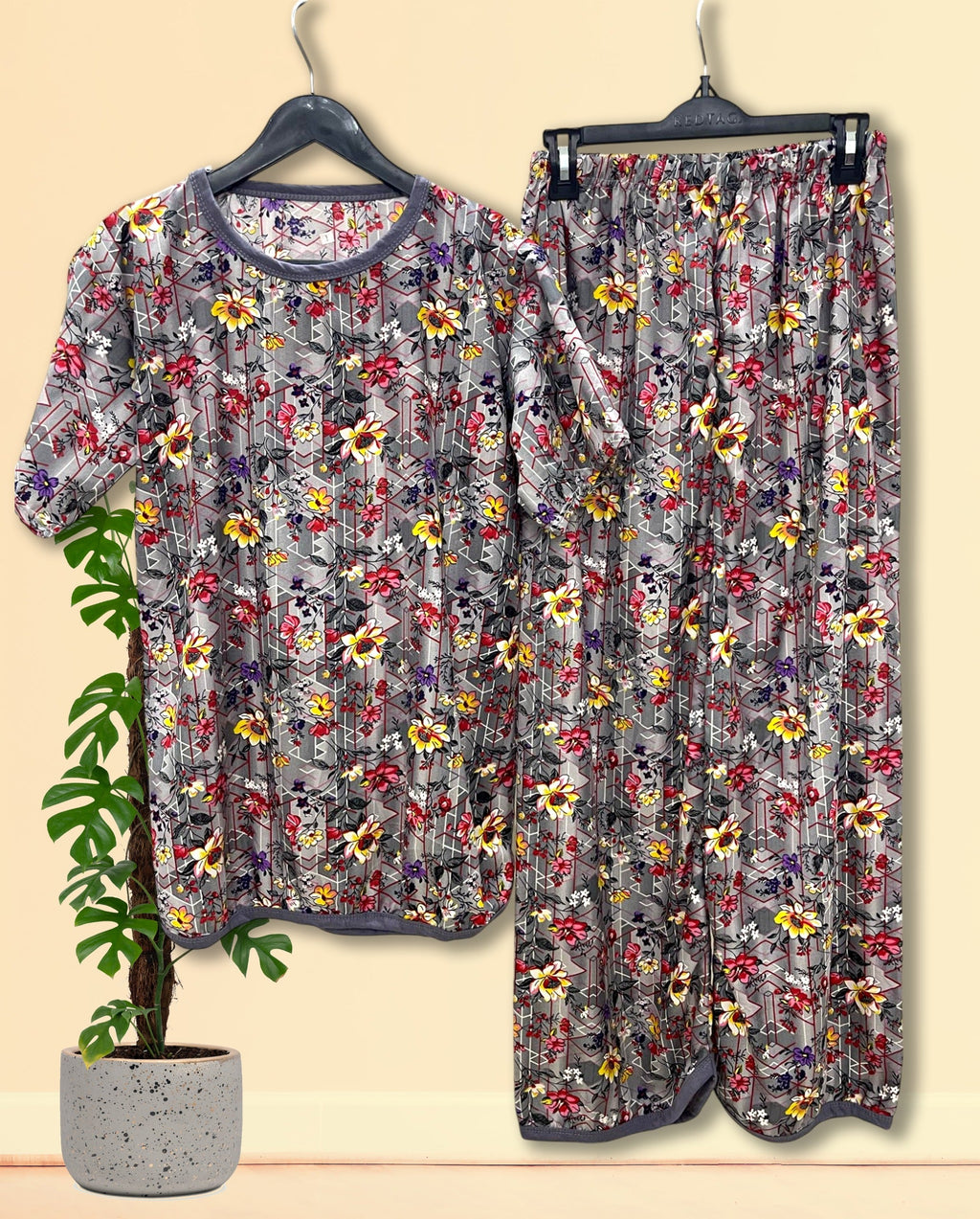 CHIC IN BLOOM PRINTED SHIRT AND TROUSER