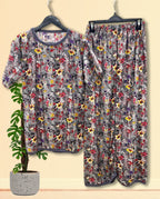 CHIC IN BLOOM PRINTED SHIRT AND TROUSER