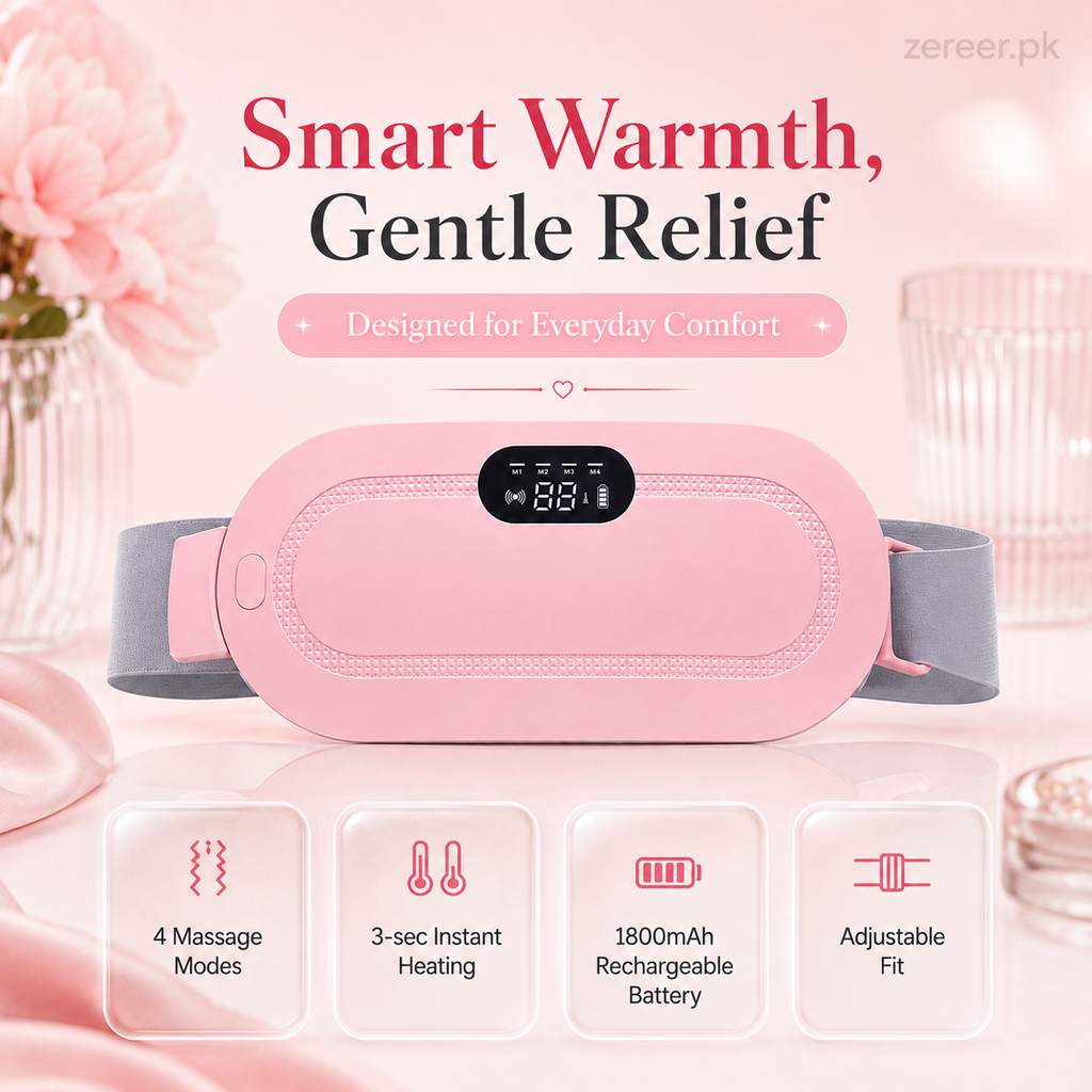Portable Menstrual Heating Pad and Massager Belt