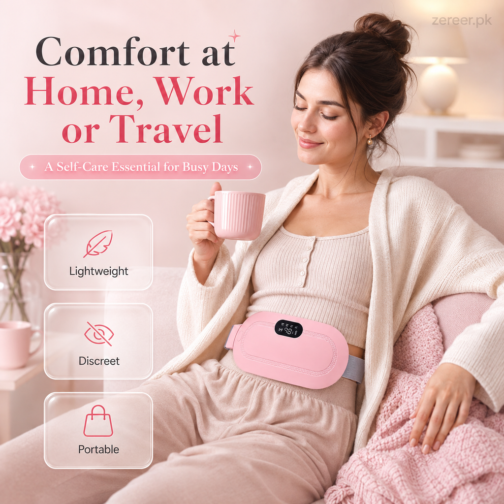 Portable Menstrual Heating Pad and Massager Belt