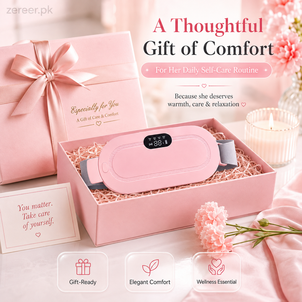 Portable Menstrual Heating Pad and Massager Belt