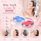 (Pack of 2) Hair Shampoo Brush Soft Silicone Scalp Massager