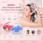 (Pack of 2) Hair Shampoo Brush Soft Silicone Scalp Massager