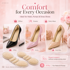 2 Pairs Women High Heels Liner Grip Insole Adhesive Stickers Protector For Foot Pain Relief (4 Pcs)