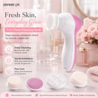 Face Cleaner Brush Wash and Facial Pore Cleaning Massage Machine with 11 in 1 Sonic Facial Cleansing Brushes