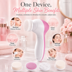 Face Cleaner Brush Wash and Facial Pore Cleaning Massage Machine with 11 in 1 Sonic Facial Cleansing Brushes