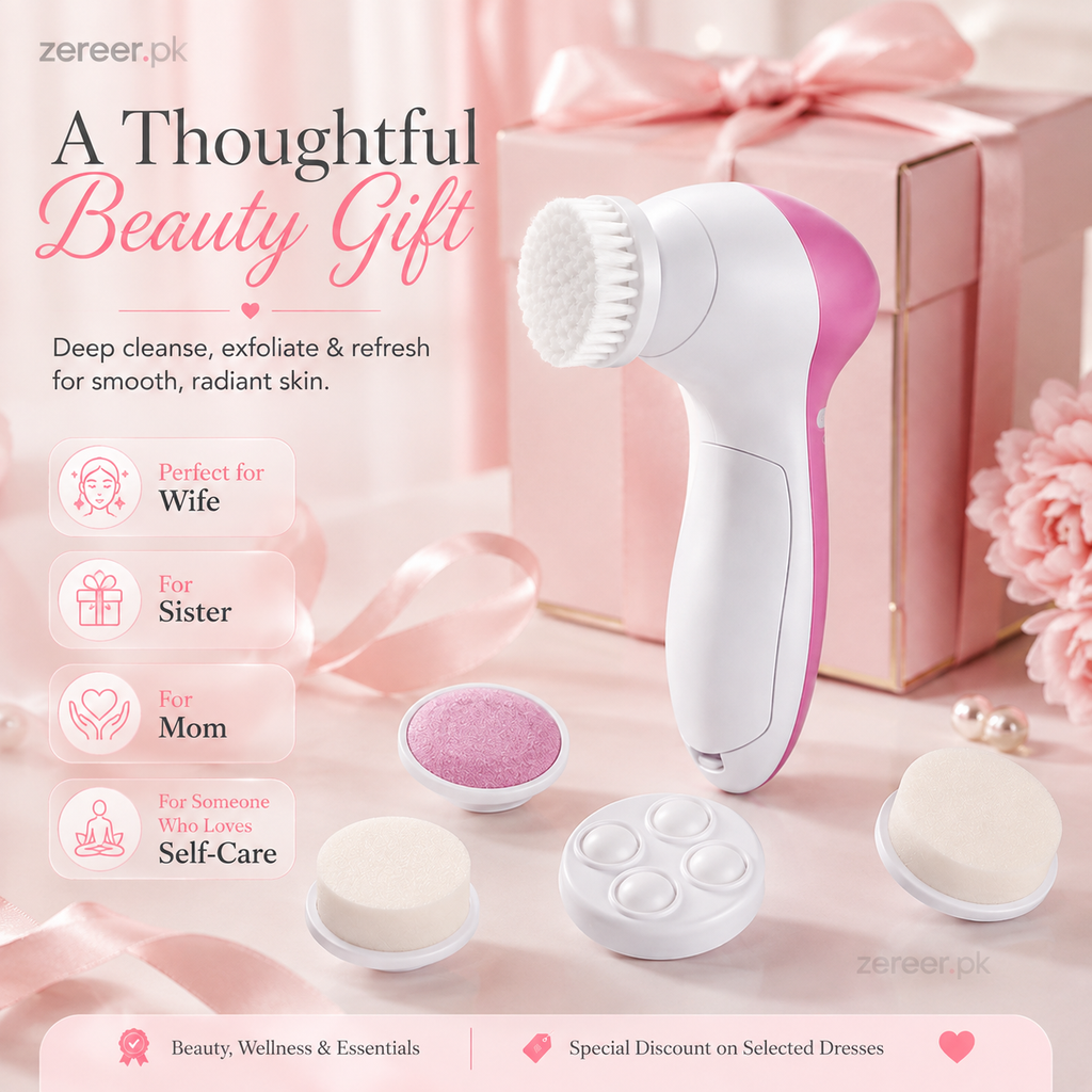 Face Cleaner Brush Wash and Facial Pore Cleaning Massage Machine with 11 in 1 Sonic Facial Cleansing Brushes