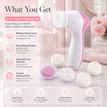 Face Cleaner Brush Wash and Facial Pore Cleaning Massage Machine with 11 in 1 Sonic Facial Cleansing Brushes