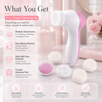 Face Cleaner Brush Wash and Facial Pore Cleaning Massage Machine with 11 in 1 Sonic Facial Cleansing Brushes