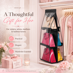 Buy 1 Get 1 Free Handbag Storage Hanging Purse Organizer with 6 Large Easy Access Pockets
