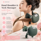 Hand Shoulder & Neck Massager with Heat | Portable Bionic Shiatsu Pain Relief