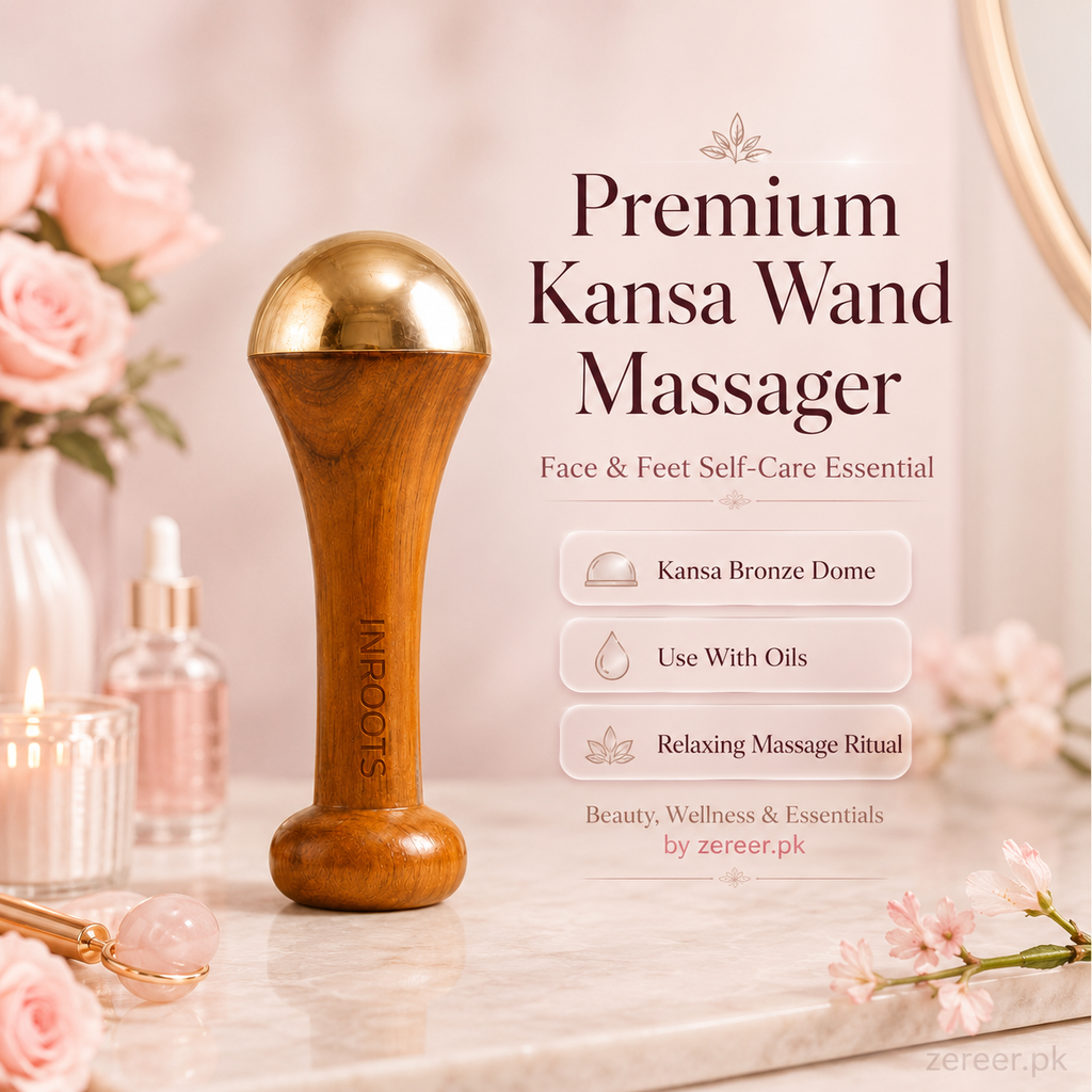 Premium Kansa Wand Massager for Face & Feet