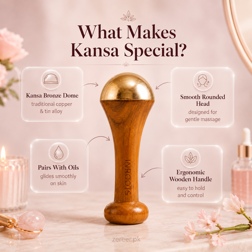 Premium Kansa Wand Massager for Face & Feet