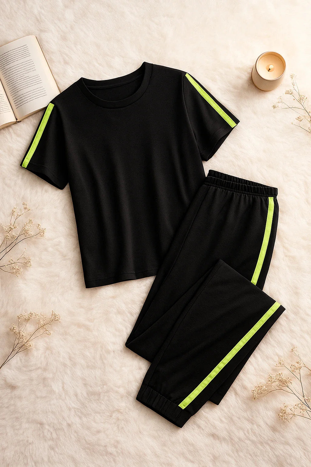 Green Black Gym Suit