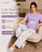 Cute Bunny Printed Night Suit