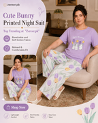 Cute Bunny Printed Night Suit