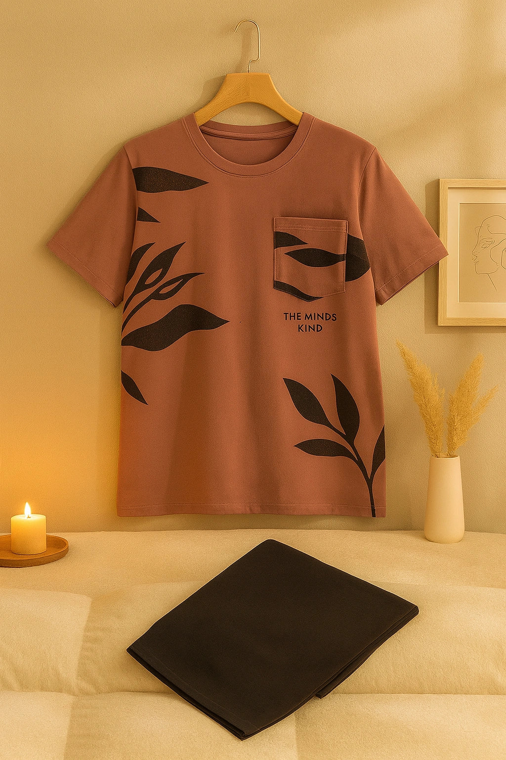 Pink Aura T-Shirt  With Pajama