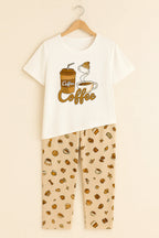 Morning Coffee T-Shirt With Pajama