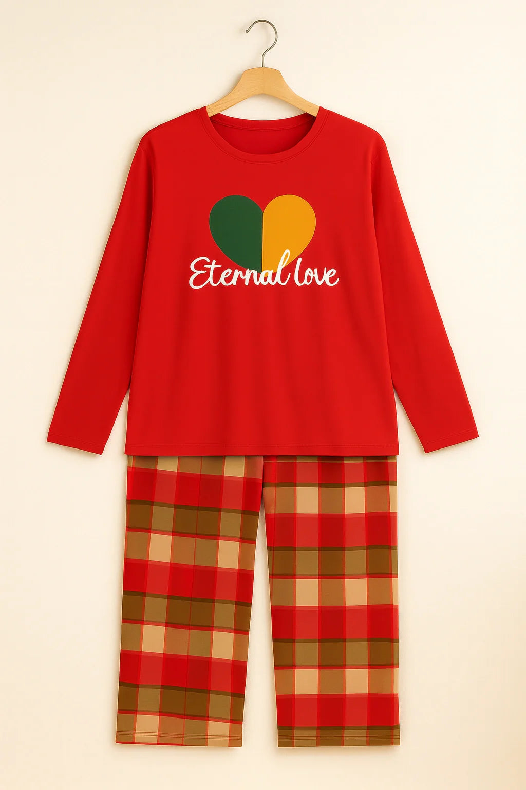 Red Eternal Love T-Shirt With Pajama