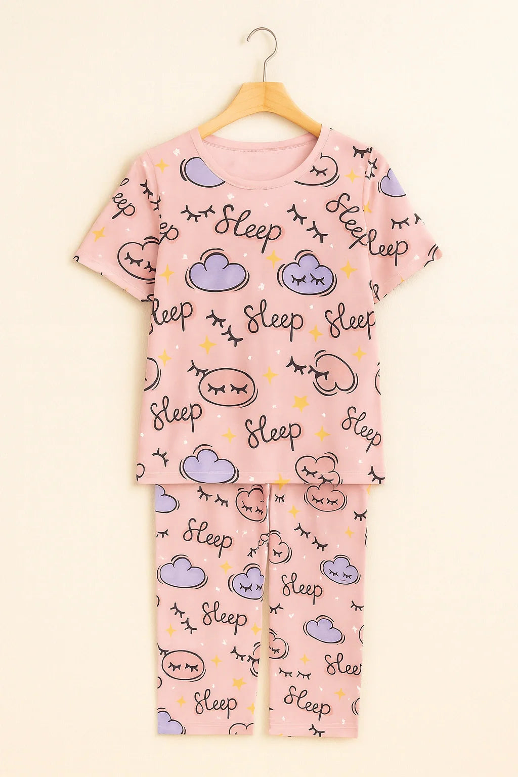Cloud Sleep T-Shirt With Pajama