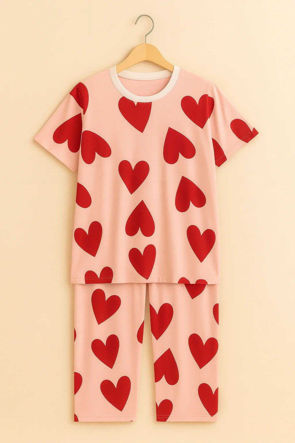 Pink Dilbar T-Shirt With Pajama