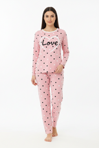 Pink Love T-shirt With Pajama