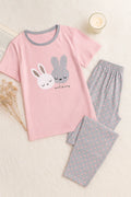 Pink Rabbit T-Shirt With Pajama