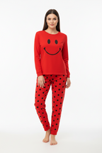 Red Smile T-Shirt With Pajama