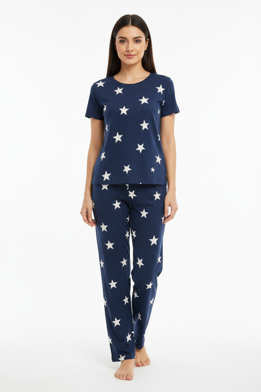 Blue Midnight Starts T-Shirt With Pajama