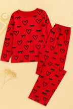 Red Sleepy Love T-Shirt With Pajama