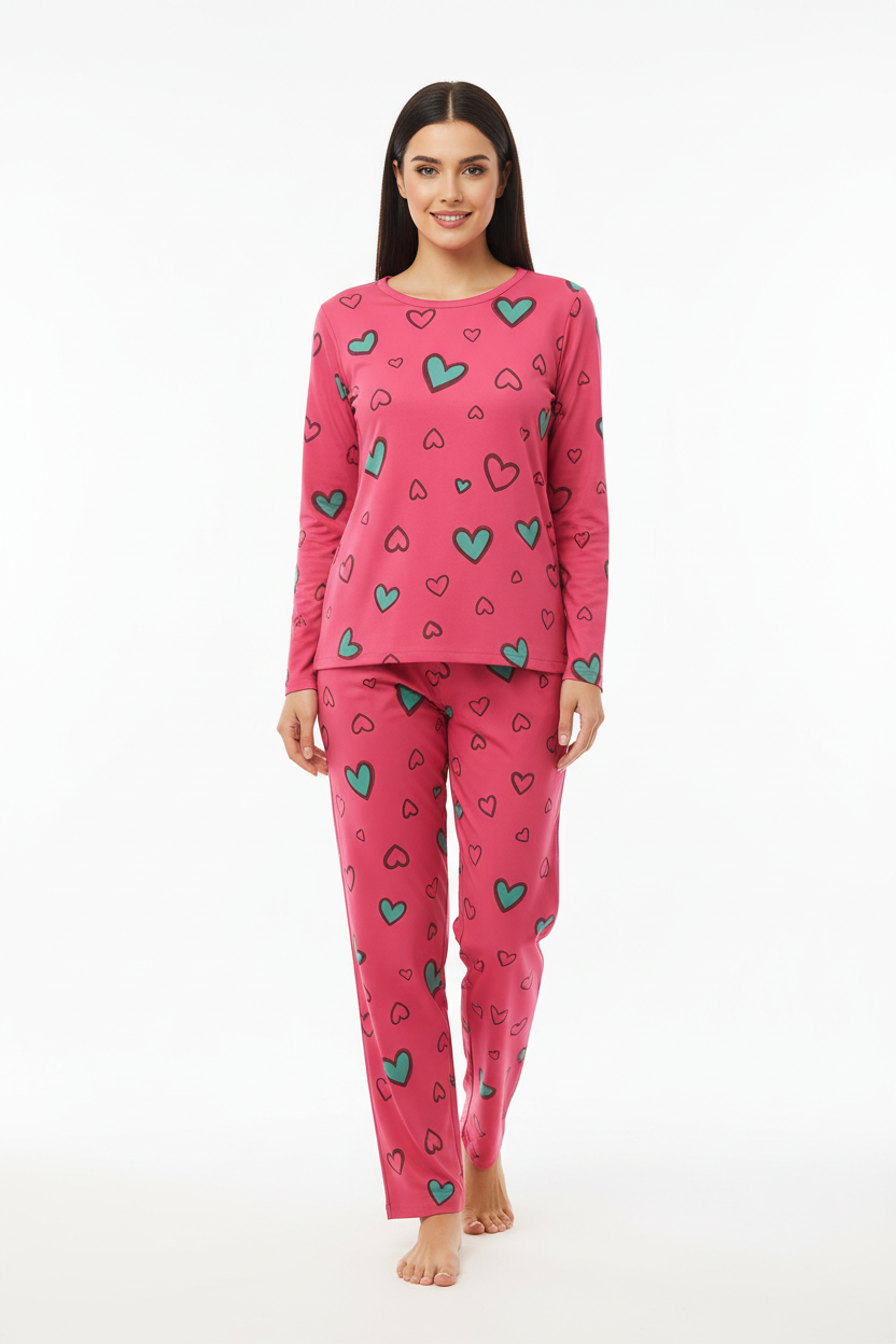 Pink Dreamy Hearts T-Shirt With Pajama