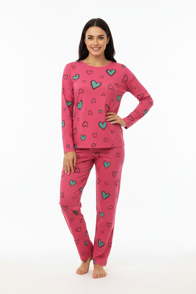 Pink Dreamy Hearts T-Shirt With Pajama