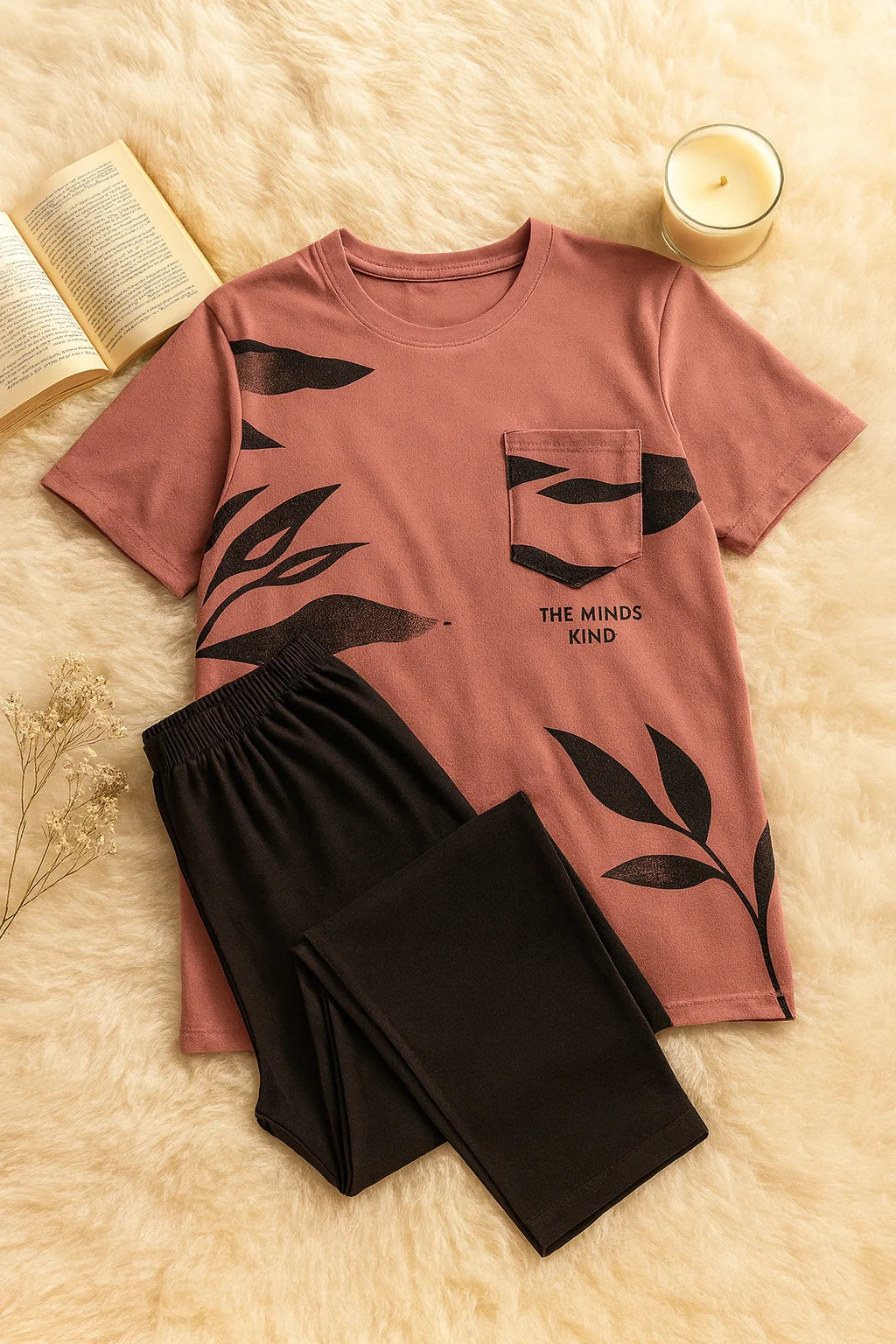 Pink Aura T-Shirt  With Pajama