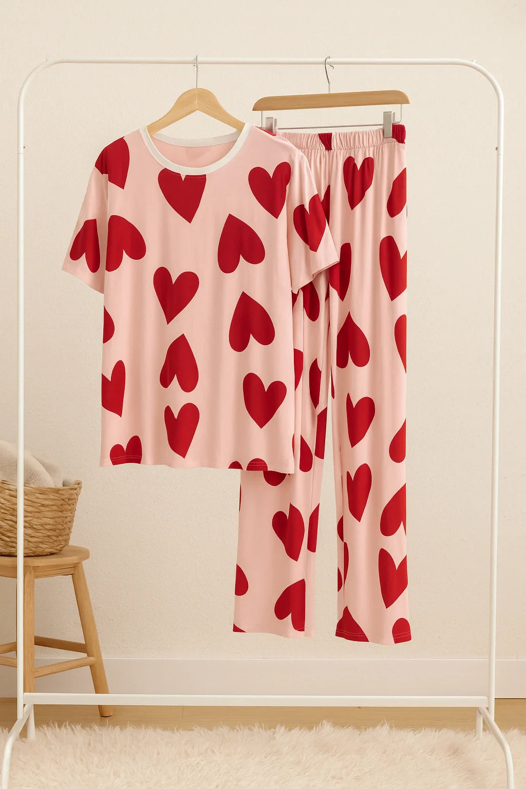 Pink Dilbar T-Shirt With Pajama