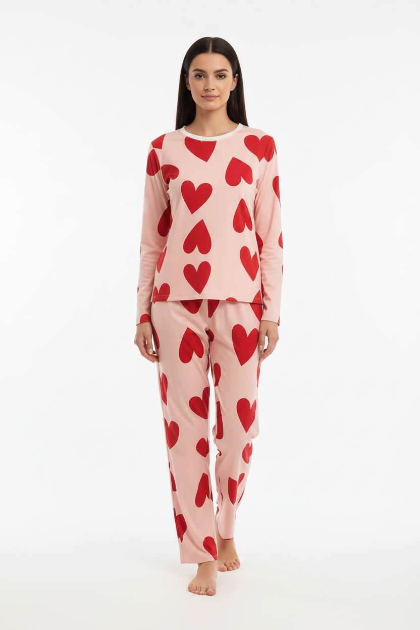 Pink Dilbar T-Shirt With Pajama