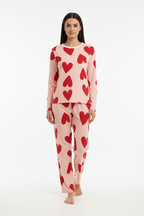 Pink Dilbar T-Shirt With Pajama