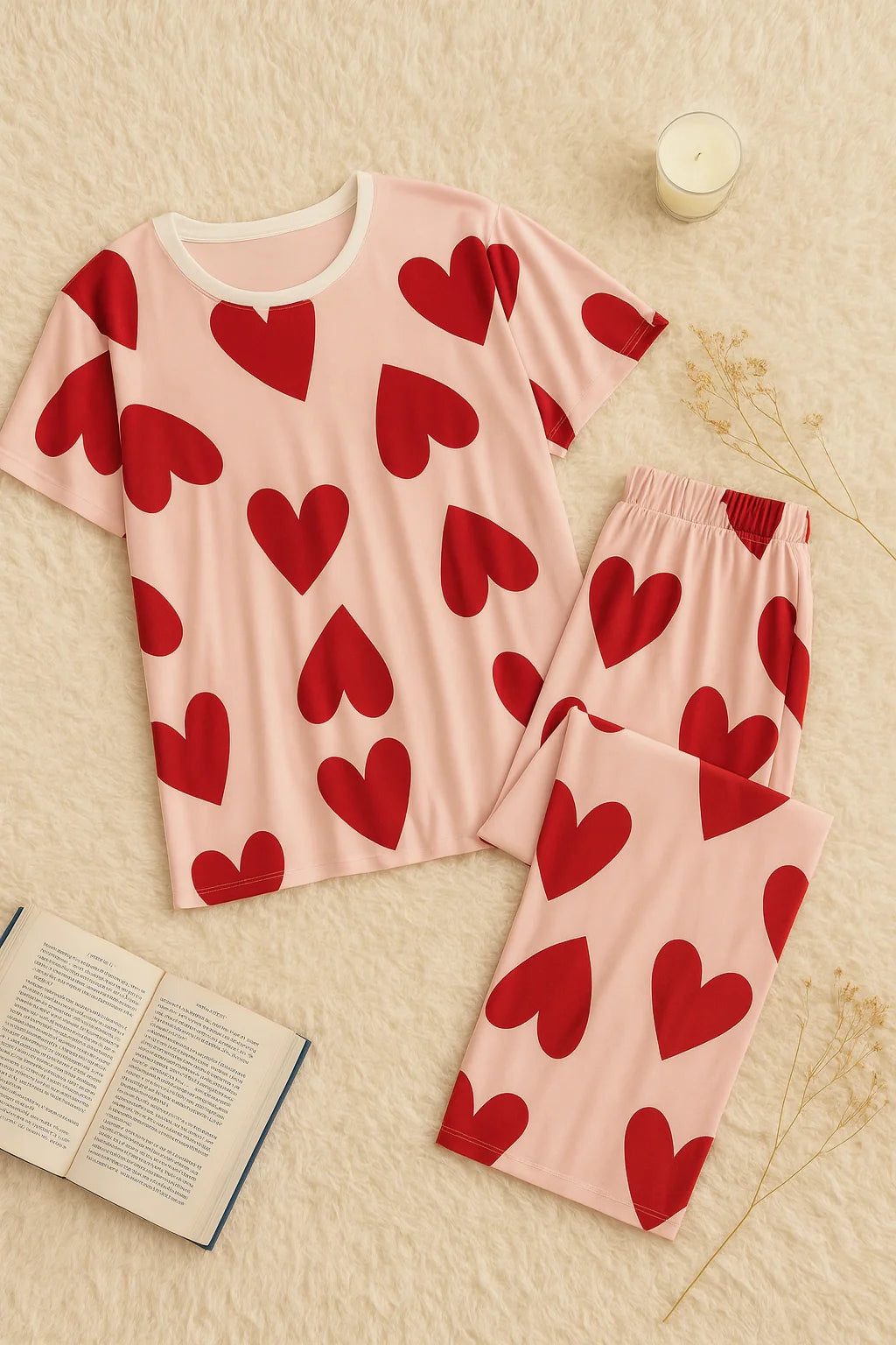 Pink Dilbar T-Shirt With Pajama