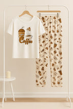 Morning Coffee T-Shirt With Pajama