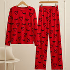 Red Sleepy Love T-Shirt With Pajama