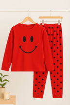 Red Smile T-Shirt With Pajama