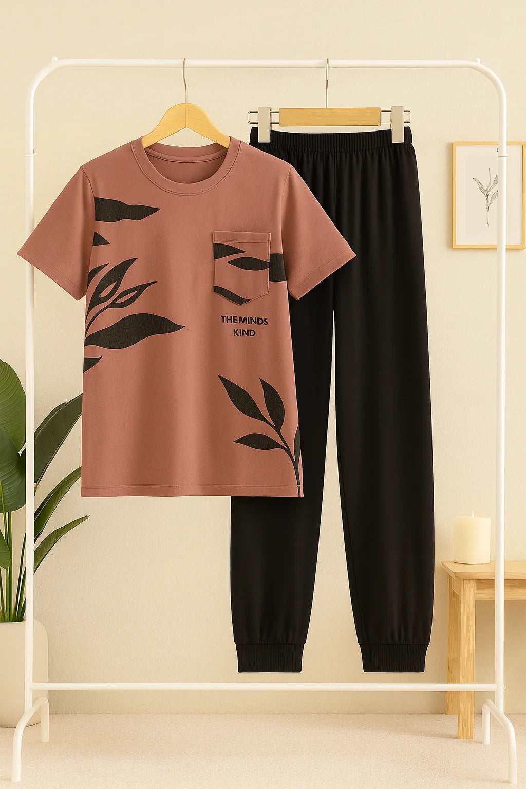 Pink Aura T-Shirt  With Pajama