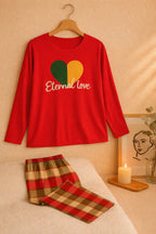 Red Eternal Love T-Shirt With Pajama