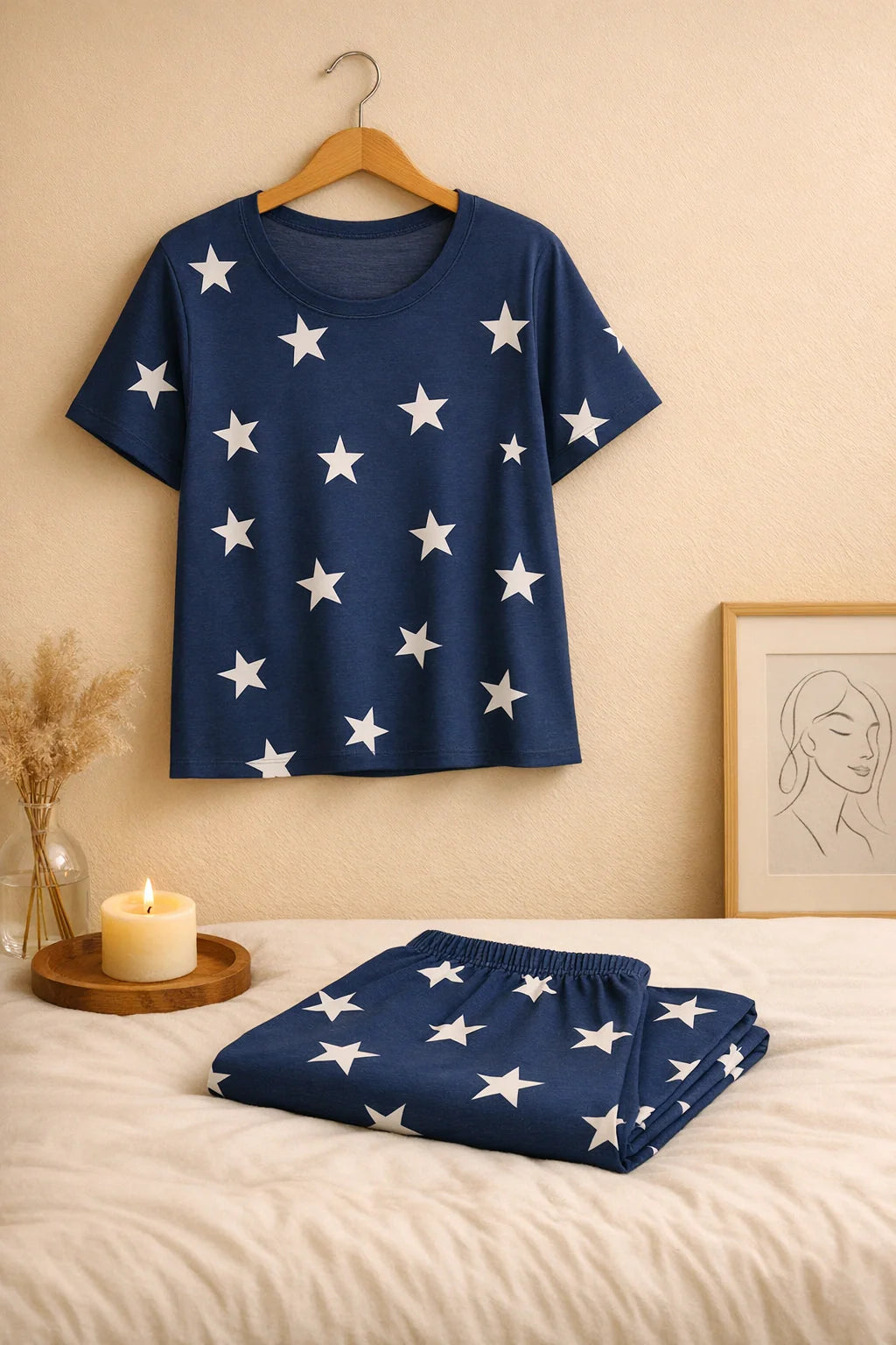 Blue Midnight Starts T-Shirt With Pajama