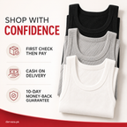 Pack of 3 Men’s Cotton Ribbed Sando Vests